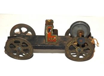 1950s Gescha Tin Litho Steam Car Pull Toy