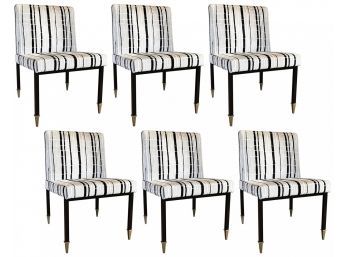 A Set Of 6 Modern Dining Chairs By Florence Broadhurst