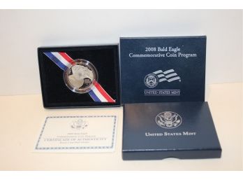 United States Mint 2008 Bald Eagle Commemorative Coin Program Silver Proof Clad Half Dollar Coin