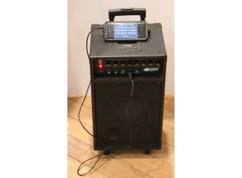 Pyle Pro Audio PA System Karaoke Machine & Microphone