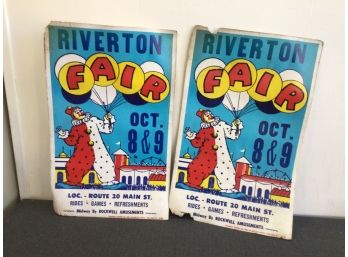 Riverton Fair Carnival Signs