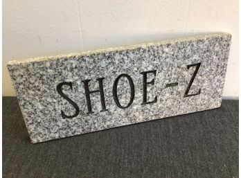 Granite Shoe Z Plaque