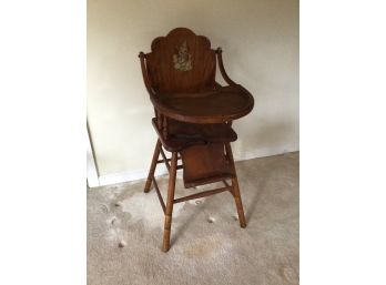 Vintage Wooden High Chair