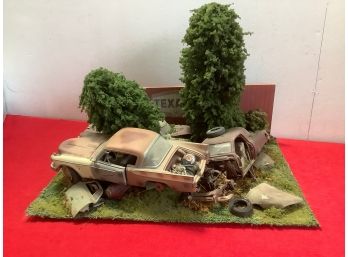 Texaco Car Model Diorama