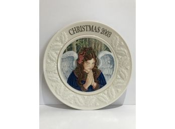 Belleek - Ireland Christmas 2003 Angel Plate