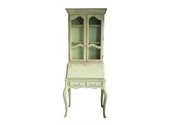Ethan Allen Country French - Secretary Desk And Display Cabinet Upper
