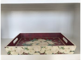 Decorative Floral Serving Tray