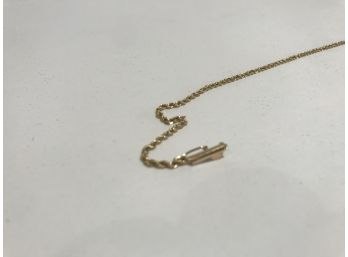Tested 14K  Rope Chain (Broken Barrel Clasp) 2 Grams