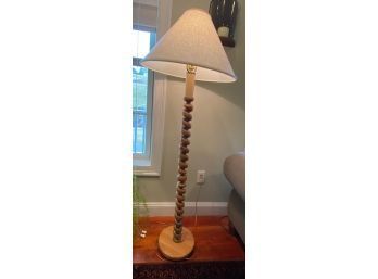 Spiral Wood Floor Lamp 58' Lot 1