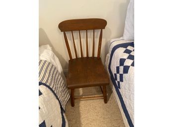 Antique Diminutive Wood Chair 14x29x17 Lot 1 Of 2