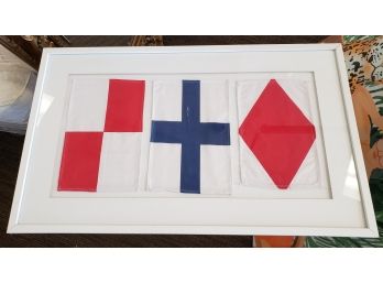 Framed Nautical Flags?