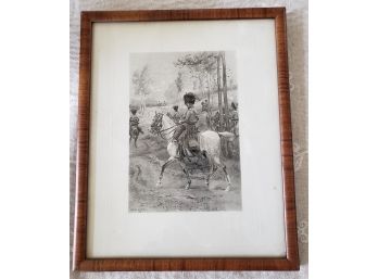 Antique French Print From 1888 'arts And Letters' By Edouard Detaille