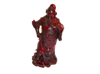 Heavy 17 Inch Highly Detailed Asian Emperor Statue