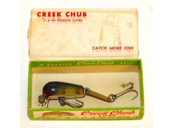 Old Creek Chub Fishing Lure In Original Box