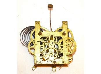 Old Ingraham Brass Clock Movement