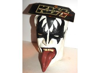 Awesome Adult Size Kiss Gene Simmons Latex Mask With Tags