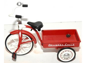 6 Inch Kiddie Car Classics 1950 Delivery Cycle Diecast Tricycle