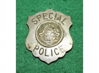 Vintage Special Police Metal Badge