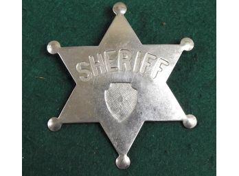 Vintage Metal Sheriff Badge