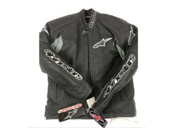 Alpine Stars Leather Riding Jacket Size 44 - Like New