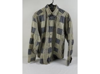 Vintage Nautica Button-down Shirt Heavy Cotton Fall Winter Size M