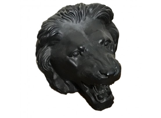 Plaster Lion's Head Wall Hanging