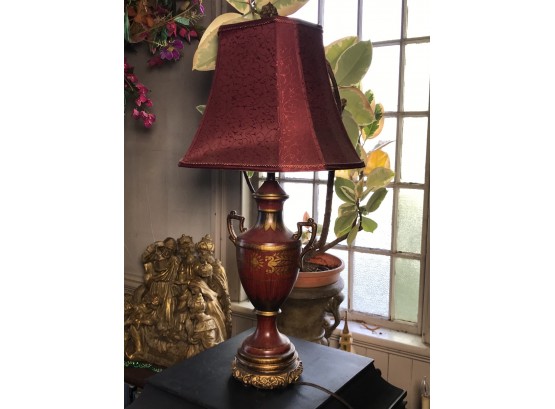 Pair Vintage Tole Lamps