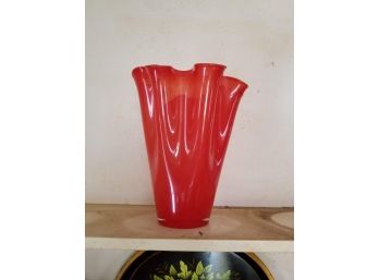 Hand Blown Portugese Glass Vase
