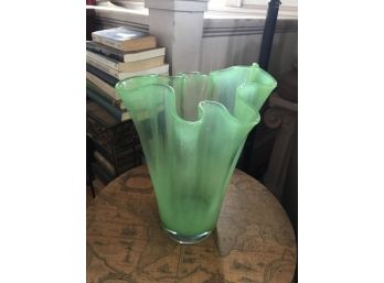 Hand Blown Portugese Glass Vase