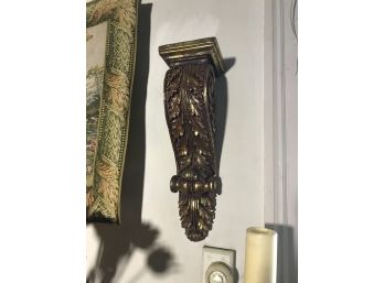 Pair Decorative Gold Accented  Corbels