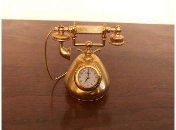 Timex Brass Phone Clock