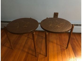 Pair Of Round Side Tables