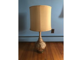 Pottery Carved Table Lamp