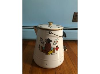 Georges Briard Enameled Kettle Bucket