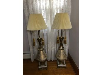 Pair Of Ornate Table Lamps