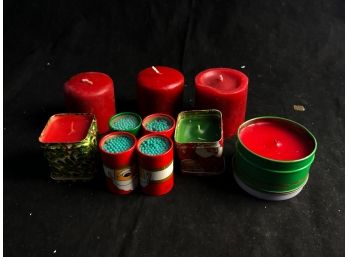 Christmas Candle Lot