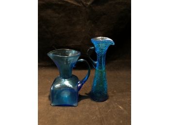 Blue Glass Pitchers