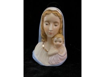 Religious Mary And Jesus Planter