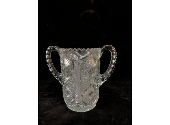 Double Handled Glass Cup