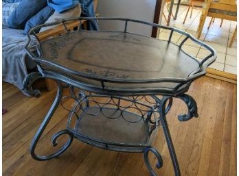 Beautiful Wrought Iron And Metal Table With Desin