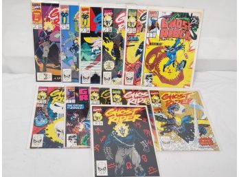 Twelve 1990s Marvel Comics Ghost Riders Comic Book Issues - Issues 1 - 10  (Lot B)