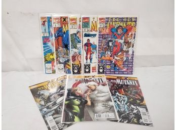 Eight Marvel Comics The New Mutants & Age Of X New Mutants Comic Books (Lot W)