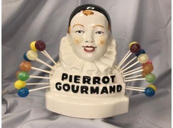 Fabulous Vintage French PIERROT GOURMAND Lollipop Display Stand - PG Started In 1924 - Oldest Lollipop Maker