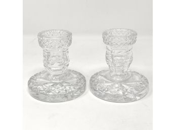 Waterford Crystal Candle Holder Pair