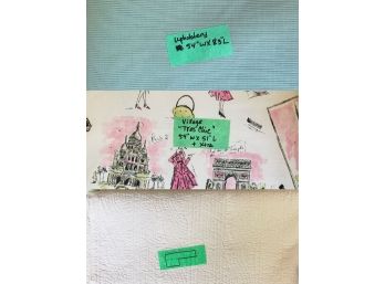 Coordinating Fabrics In Pinks & Greens