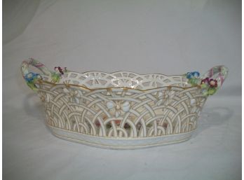 Antique KPM 'Basket' Very Delicate - Gorgeous Quality - Amazing Piece