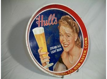 Vintage Hulls Beer (New Haven) Tray - Great Graphics - (1 Of 3)