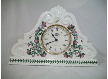 Very Nice Portmeirion 'Botanic Garden' Mantle Clock  - Made In England