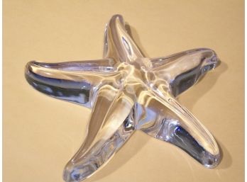 Lovely Large Baccarat Star Crystal Star Paperweight - Made In France