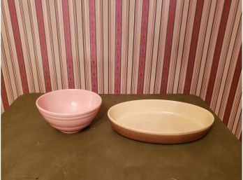 Vintage Stoneware Dishes Pfaltzgraff  And La Bourguignonne